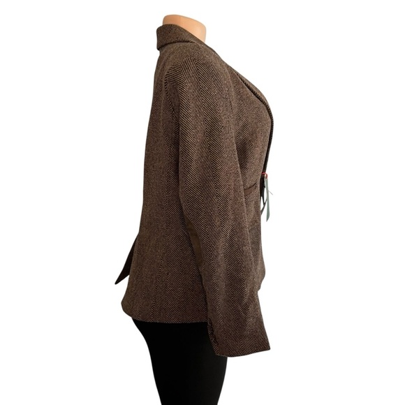 Tru Clothing Blazer Tweed Herringbone Wool Classic  Vintage 1920s Style - Picture 5 of 10